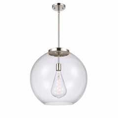 Innovations Athens 1-LT 13.75" Pendant - Polished Nickel - 221-1S-PN-G122-18-LED