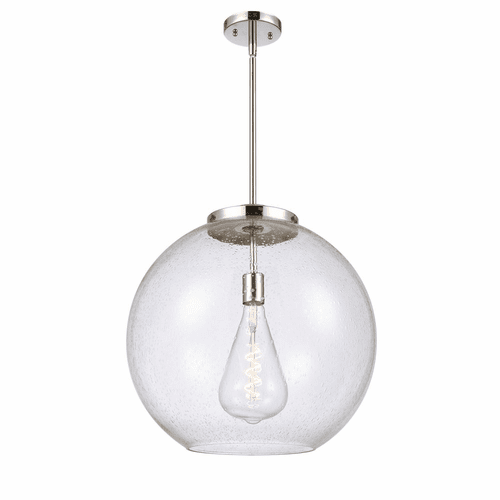 Innovations Athens 1-LT 13.75" Pendant - Polished Nickel - 221-1S-PN-G124-18
