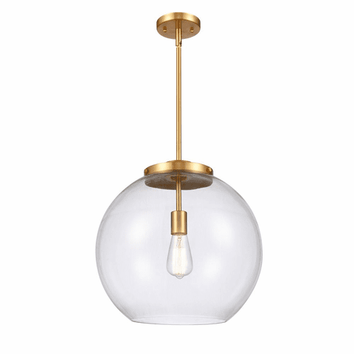 Innovations Athens 1-LT 13.75" Pendant - Satin Gold - 221-1S-SG-G122-16-LED