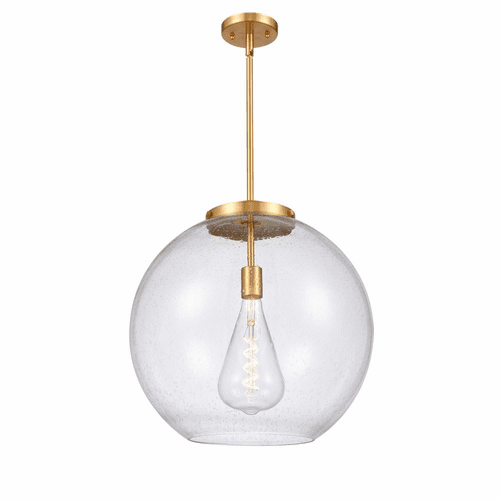 Innovations Athens 1-LT 13.75" Pendant - Satin Gold - 221-1S-SG-G124-18-LED