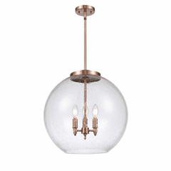 Innovations Athens 3-LT 13.75" Pendant - Antique Copper - 221-3S-AC-G124-18