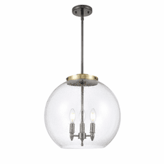 Innovations Athens 3-LT 13.75" Pendant - Black Antique Brass - 221-3S-BAB-G124-16