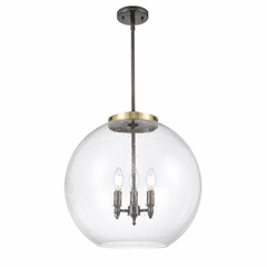 Innovations Athens 3-LT 13.75" Pendant - Black Antique Brass - 221-3S-BAB-G124-18