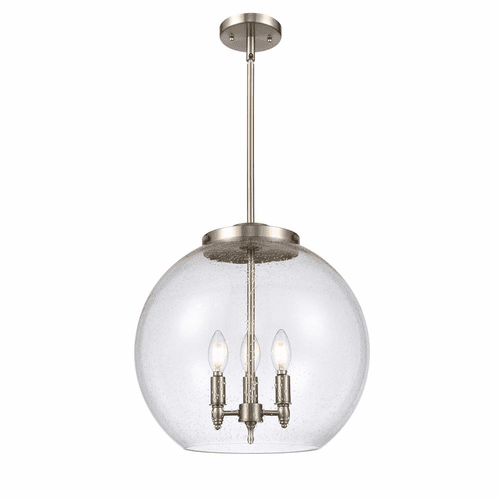 Innovations Athens 3-LT 13.75" Pendant - Brushed Satin Nickel - 221-3S-SN-G124-16