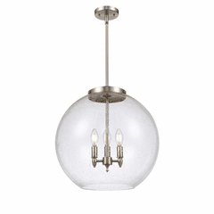 Innovations Athens 3-LT 13.75" Pendant - Brushed Satin Nickel - 221-3S-SN-G124-18