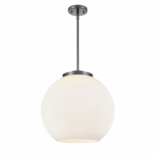 Innovations Athens 3-LT 13.75" Pendant - Matte Black - 221-3S-BK-G121-16