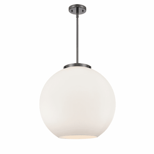Innovations Athens 3-LT 13.75" Pendant - Matte Black - 221-3S-BK-G121-18