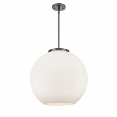 Innovations Athens 3-LT 13.75" Pendant - Matte Black - 221-3S-BK-G121-18