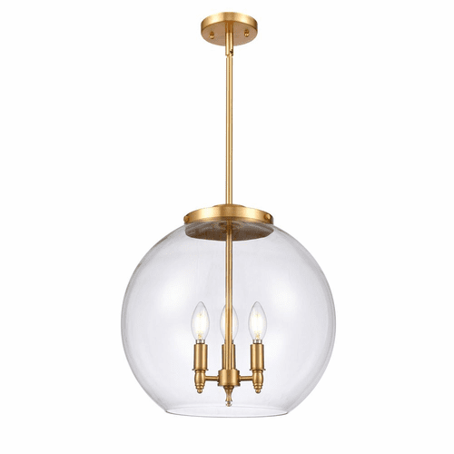 Innovations Athens 3-LT 13.75" Pendant - Satin Gold - 221-3S-SG-G122-16