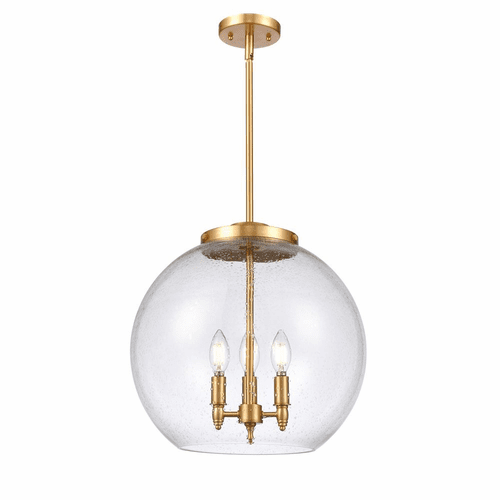 Innovations Athens 3-LT 13.75" Pendant - Satin Gold - 221-3S-SG-G124-16