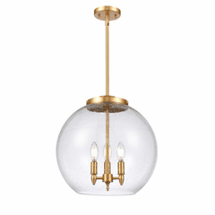 Innovations Athens 3-LT 13.75" Pendant - Satin Gold - 221-3S-SG-G124-16