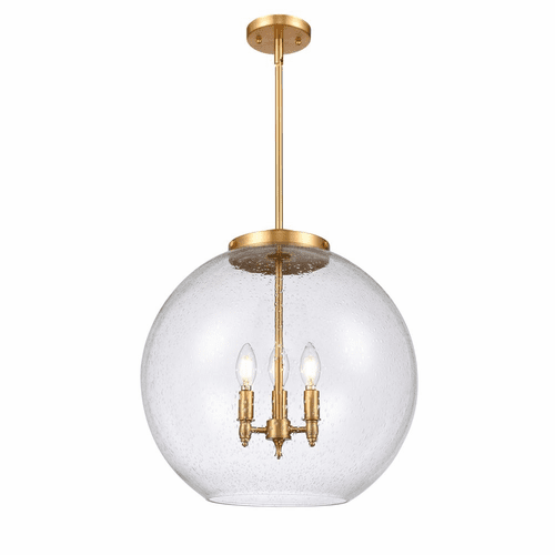 Innovations Athens 3-LT 13.75" Pendant - Satin Gold - 221-3S-SG-G124-18