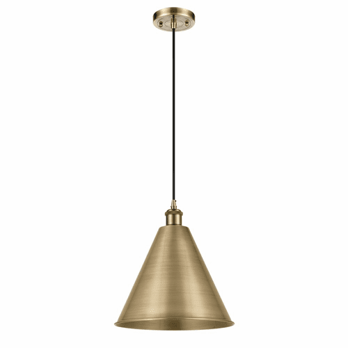 Innovations Ballston Cone 1-LT Mini Pendant - Antique Brass - 516-1P-AB-MBC-16-AB