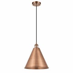 Innovations Ballston Cone 1-LT Mini Pendant - Antique Copper - 516-1P-AC-MBC-16-AC-LED