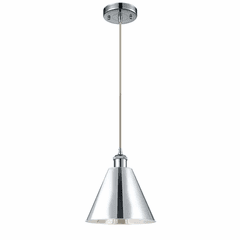 Innovations Ballston Cone 1-LT Mini Pendant - Polished Chrome - 516-1P-PC-MBC-12-PC