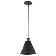 Innovations Ballston Cone 1-LT Pendant - Matte Black - 516-1S-BK-MBC-12-BK
