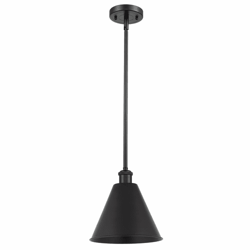 Innovations Ballston Cone 1-LT Pendant - Matte Black - 516-1S-BK-MBC-12-BK-LED