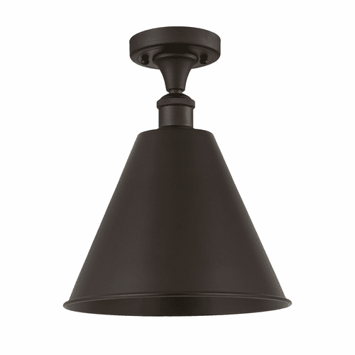 Innovations Ballston Cone 1-LT Semi-Flush Mount - Oil Rubbed Bronze - 516-1C-OB-MBC-12-OB