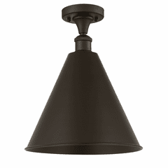 Innovations Ballston Cone 1-LT Semi-Flush Mount - Oil Rubbed Bronze - 516-1C-OB-MBC-16-OB