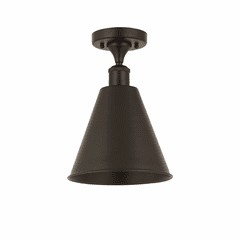 Innovations Ballston Cone 1-LT Semi-Flush Mount - Oil Rubbed Bronze - 516-1C-OB-MBC-8-OB