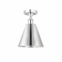 Innovations Ballston Cone 1-LT Semi-Flush Mount - Polished Chrome - 516-1C-PC-MBC-8-PC