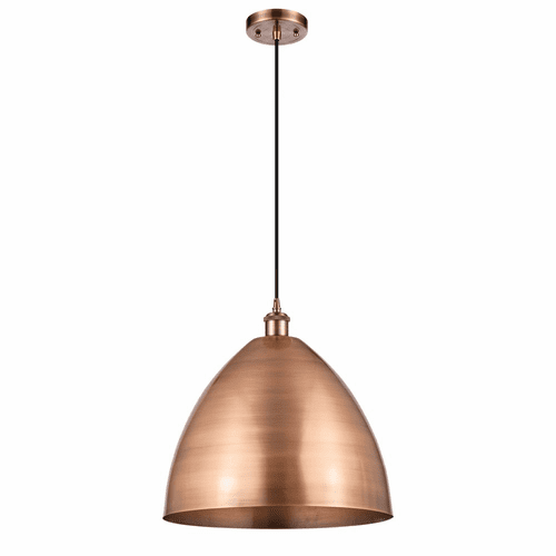 Innovations Ballston Dome 1-LT Mini Pendant - Antique Copper - 516-1P-AC-MBD-16-AC