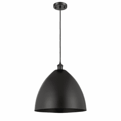 Innovations Ballston Dome 1-LT Mini Pendant - Matte Black - 516-1P-BK-MBD-16-BK-LED