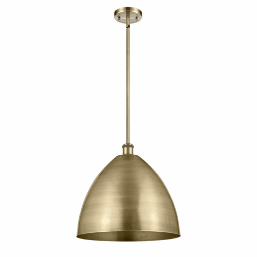 Innovations Ballston Dome 1-LT Pendant - Antique Brass - 516-1S-AB-MBD-16-AB-LED