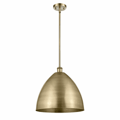 Innovations Ballston Dome 1-LT Pendant - Antique Brass - 516-1S-AB-MBD-16-AB-LED Innovations Ballston Dome 1-LT Pendant - Antique Brass - 516-1S-AB-MBD-16-AB-LED