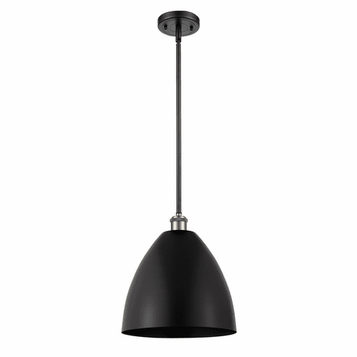 Innovations Ballston Dome 1-LT Pendant - Black Antique Brass - 516-1S-BAB-MBD-12-BK