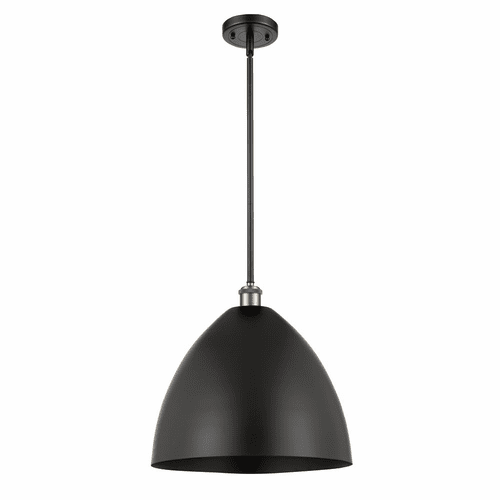 Innovations Ballston Dome 1-LT Pendant - Black Antique Brass - 516-1S-BAB-MBD-16-BK