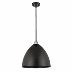 Innovations Ballston Dome 1-LT Pendant - Black Antique Brass - 516-1S-BAB-MBD-16-BK