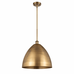Innovations Ballston Dome 1-LT Pendant - Brushed Brass - 516-1S-BB-MBD-16-BB-LED