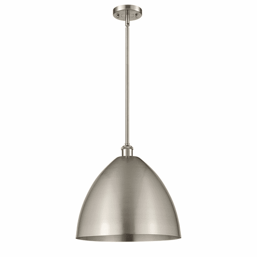 Innovations Ballston Dome 1-LT Pendant - Brushed Satin Nickel - 516-1S-SN-MBD-16-SN-LED