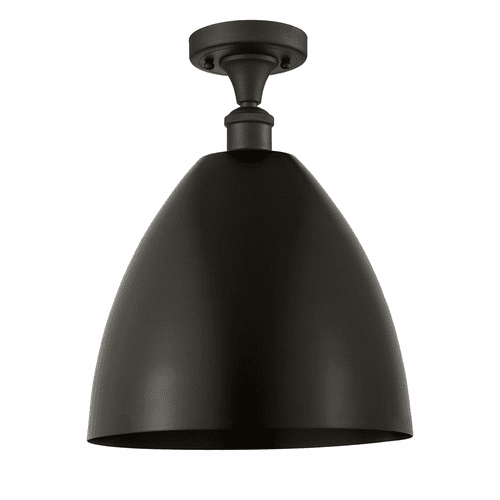 Innovations Ballston Dome 1-LT Semi-Flush Mount - Oil Rubbed Bronze - 516-1C-OB-MBD-12-OB
