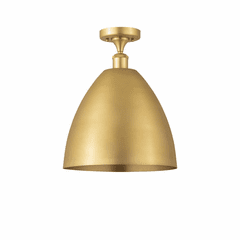 Innovations Ballston Dome 1-LT Semi-Flush Mount - Satin Gold - 516-1C-SG-MBD-12-SG