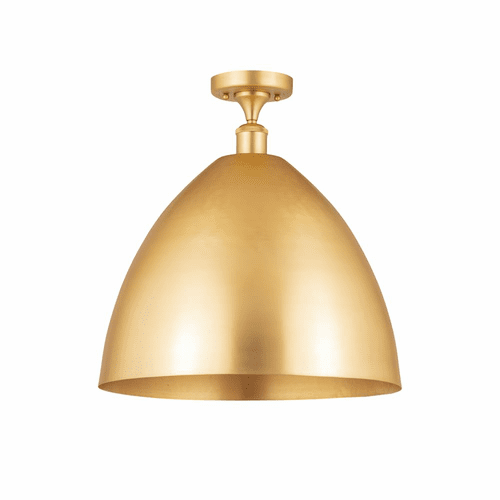 Innovations Ballston Dome 1-LT Semi-Flush Mount - Satin Gold - 516-1C-SG-MBD-16-SG