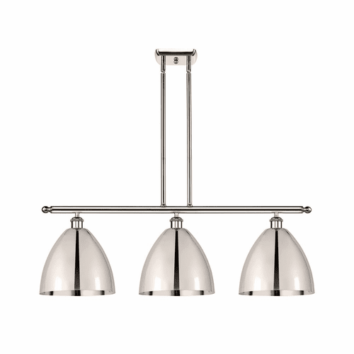 Innovations Ballston Dome 3-LT Island Light - Polished Nickel - 516-3I-PN-MBD-9-PN