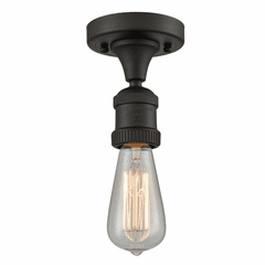 Innovations Bare Bulb 1 Light Semi-Flush Mount - Oil Rubbed Bronze - 517-1C-OB Innovations Bare Bulb 1 Light Semi-Flush Mount - Oil Rubbed Bronze - 517-1C-OB