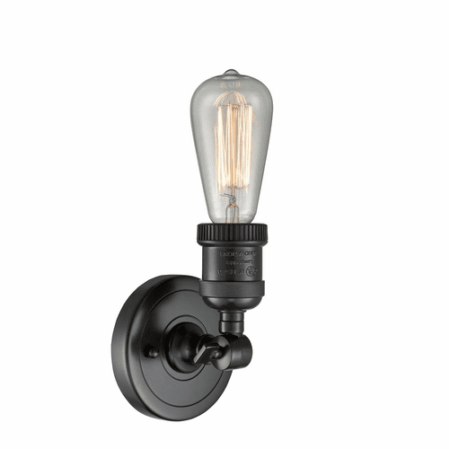 Innovations Bare Bulb 1-LT Sconce - Matte Black - 202ADA-BK