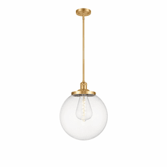 Innovations Beacon 1-LT 14" Pendant - Satin Gold - 201S-SG-G202-14-LED