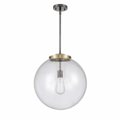 Innovations Beacon 1-LT 16" Pendant - Black Antique Brass - 221-1S-BAB-G204-16-LED