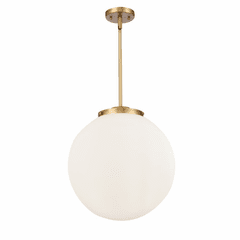 Innovations Beacon 1-LT 16" Pendant - Brushed Brass - 221-3S-BB-G201-16