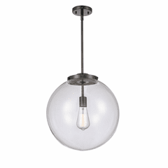 Innovations Beacon 1-LT 16" Pendant - Matte Black - 221-1S-BK-G202-16
