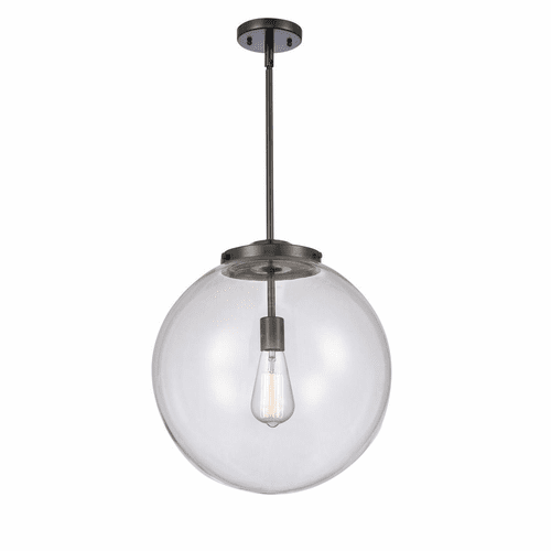 Innovations Beacon 1-LT 16" Pendant - Matte Black - 221-1S-BK-G202-16-LED