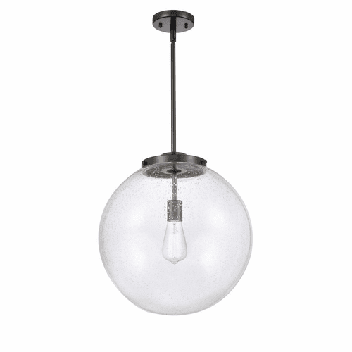 Innovations Beacon 1-LT 16" Pendant - Matte Black - 221-1S-BK-G204-16