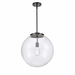 Innovations Beacon 1-LT 16" Pendant - Matte Black - 221-1S-BK-G204-16