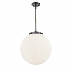 Innovations Beacon 1-LT 16" Pendant - Matte Black - 221-3S-BK-G201-16