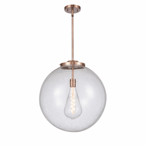 Innovations Beacon 1-LT 18" Pendant - Antique Copper - 221-1S-AC-G204-18-LED