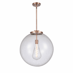Innovations Beacon 1-LT 18" Pendant - Antique Copper - 221-1S-AC-G204-18-LED